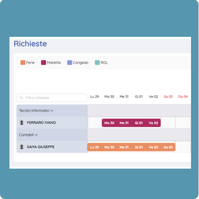 richieste ferie e permessi azienda